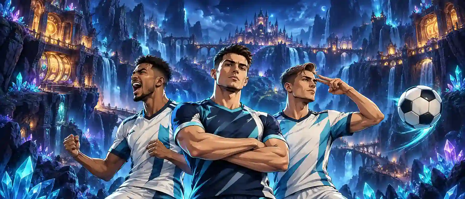 İdman bannerində futbolçular
